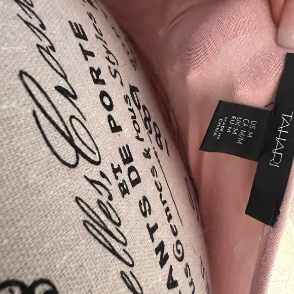 Tahari Pink Chemise with V-Neck and Spaghetti Straps - Picture 2 of 2